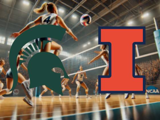 Michigan State Spartans at Illinois Fighting Illini Women's Volleyball